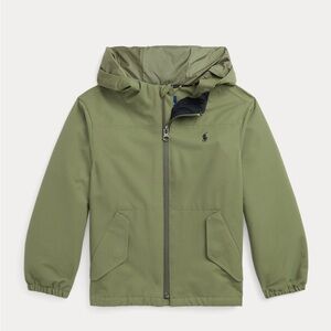 NEW! Polo Ralph Lauren P-Layer Hooded Jacket in Olive Green Boys Size Medium